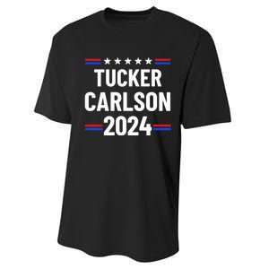 Tucker Carlson For President 2024 Performance Sprint T-Shirt