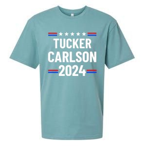 Tucker Carlson For President 2024 Sueded Cloud Jersey T-Shirt