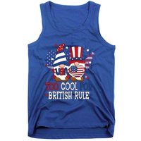 Too Cool For British Rule American Patriotic Gnomes July 4th Gift Tank Top