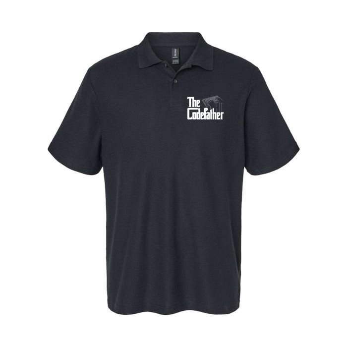 The Code Father Funny Computer Coder Dad Programmer Softstyle Adult Sport Polo