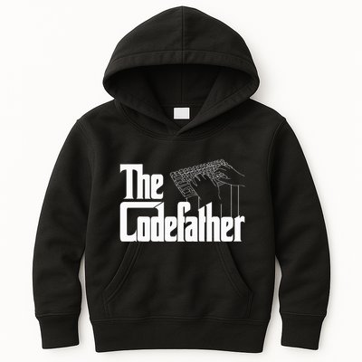 The Code Father Funny Computer Coder Dad Programmer Kids Hoodie
