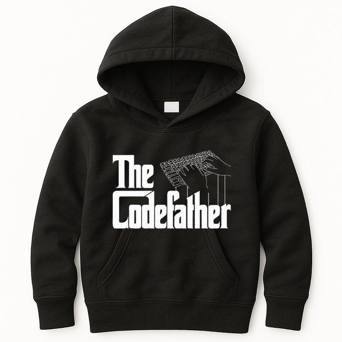 The Code Father Funny Computer Coder Dad Programmer Kids Hoodie