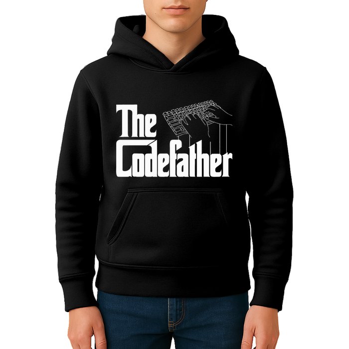 The Code Father Funny Computer Coder Dad Programmer Kids Hoodie