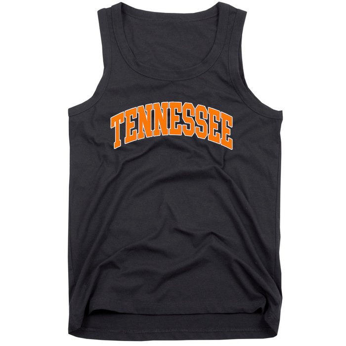 Tennessee Classic Font State Name Tank Top