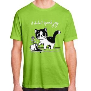 Tuxedo Cat Funny Meme Saying Quotation Spark Joy Adult ChromaSoft Performance T-Shirt