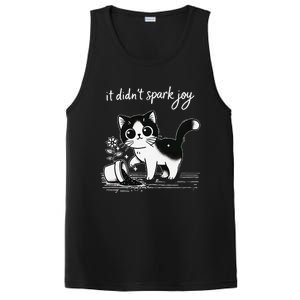 Tuxedo Cat Funny Meme Saying Quotation Spark Joy PosiCharge Competitor Tank