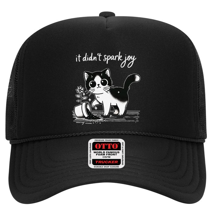Tuxedo Cat Funny Meme Saying Quotation Spark Joy Trucker Hat