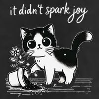 Tuxedo Cat Funny Meme Saying Quotation Spark Joy Trucker Hat