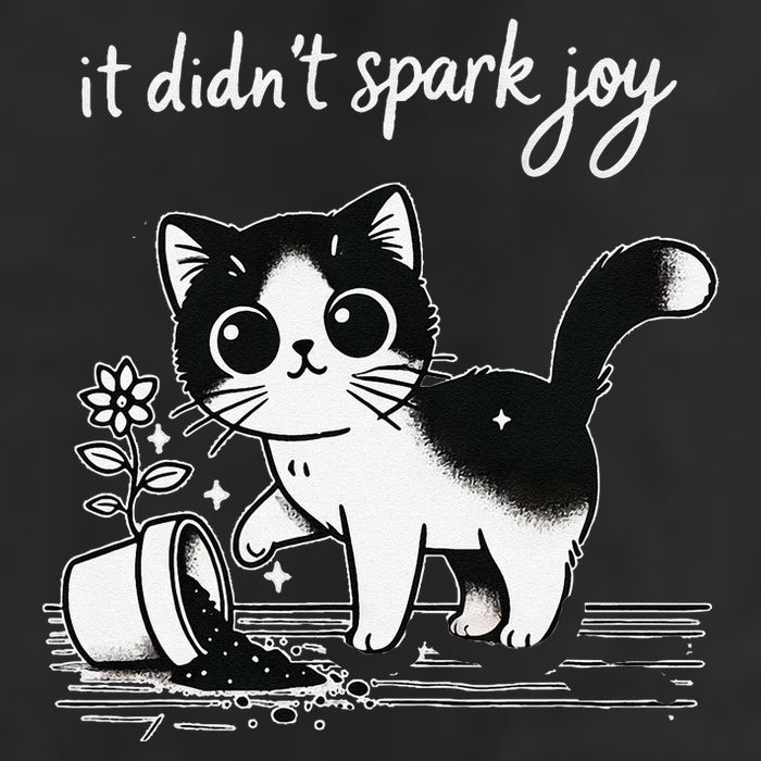 Tuxedo Cat Funny Meme Saying Quotation Spark Joy Trucker Hat