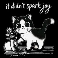 Tuxedo Cat Funny Meme Saying Quotation Spark Joy Wool Snapback Cap