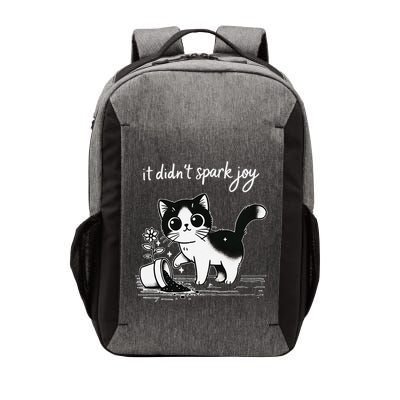 Tuxedo Cat Funny Meme Saying Quotation Spark Joy Vector Backpack