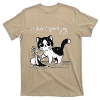 Tuxedo Cat Funny Meme Saying Quotation Spark Joy T-Shirt