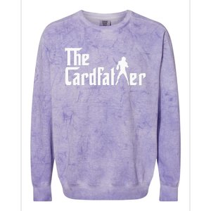 The Cardfather Funny Football Card Collector Trading Cards Colorblast Crewneck Sweatshirt