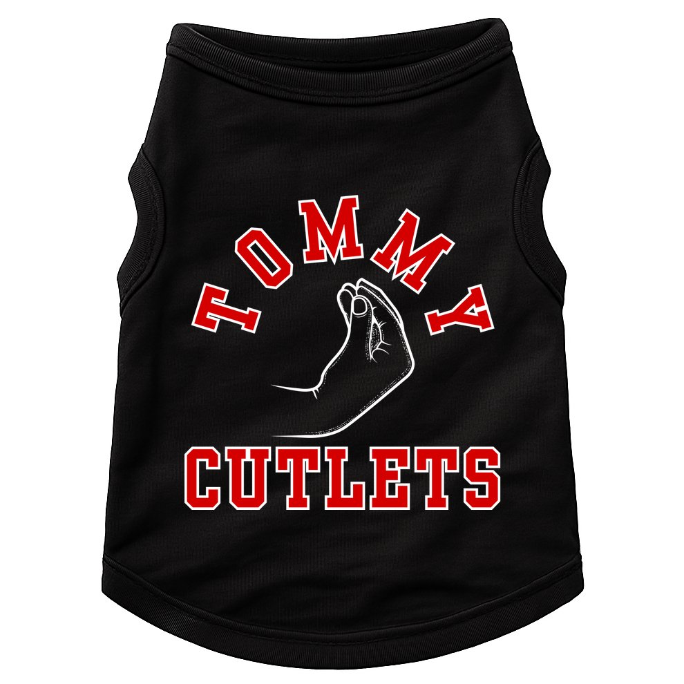 Tommy Cutlets Funny Italian Hand Gesture Football Design Doggie Tank