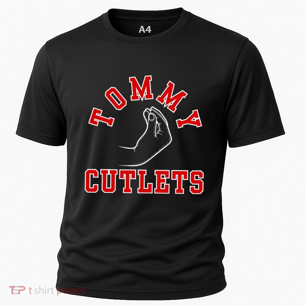 Tommy Cutlets Funny Italian Hand Gesture Football Design Performance Shirt