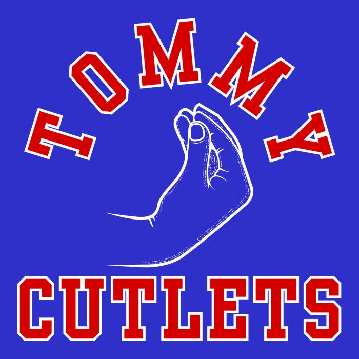 Tommy Cutlets Funny Italian Hand Gesture Football Design Sweatshirt