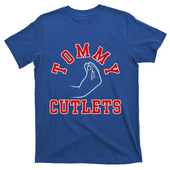 Tommy Cutlets Funny Italian Hand Gesture Football Design T-Shirt