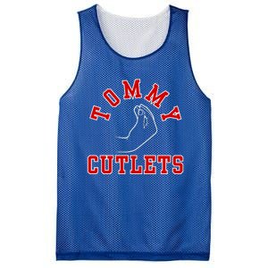 Tommy Cutlets Funny Italian Hand Gesture Football Design Mesh Reversible Basketball Jersey Tank