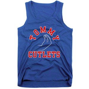 Tommy Cutlets Funny Italian Hand Gesture Football Design Tank Top