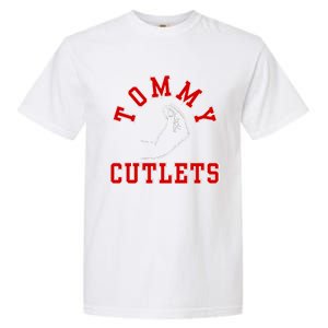 Tommy Cutlets Funny Italian Hand Gesture Football Design Garment-Dyed Heavyweight T-Shirt