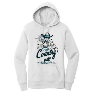 Trump Country Funny Western Trump Cowboy Horse Women's Pullover Hoodie