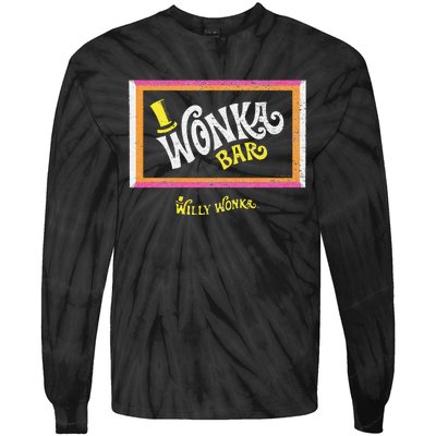 The Chocolate Factory Wonka Chocolate Bar Tie-Dye Long Sleeve Shirt