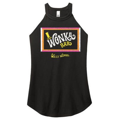 The Chocolate Factory Wonka Chocolate Bar Women’s Perfect Tri Rocker Tank