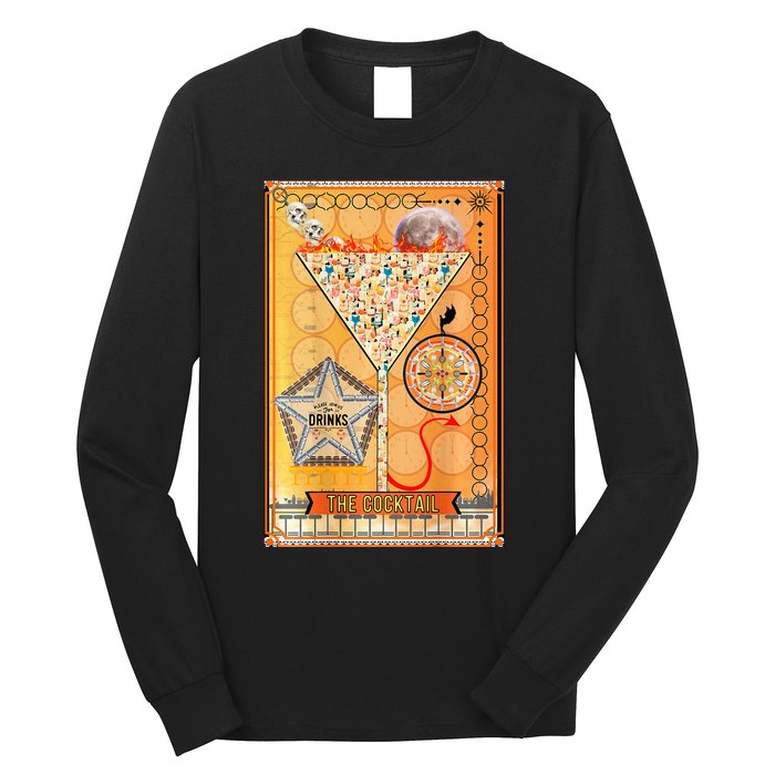 The Cocktail Funny Tarot Playing Card Long Sleeve Shirt