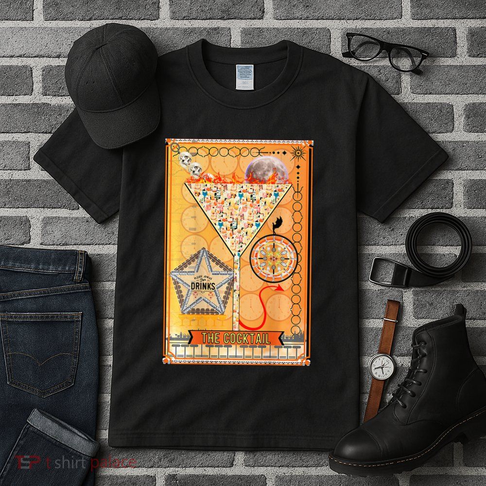 The Cocktail Funny Tarot Playing Card Tall T-Shirt