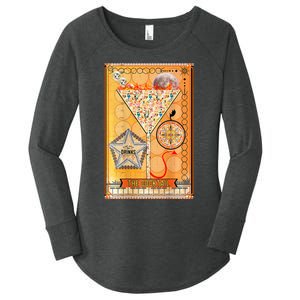 The Cocktail Funny Tarot Playing Card Women's Perfect Tri Tunic Long Sleeve Shirt