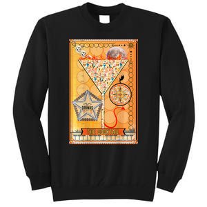 The Cocktail Funny Tarot Playing Card Tall Sweatshirt