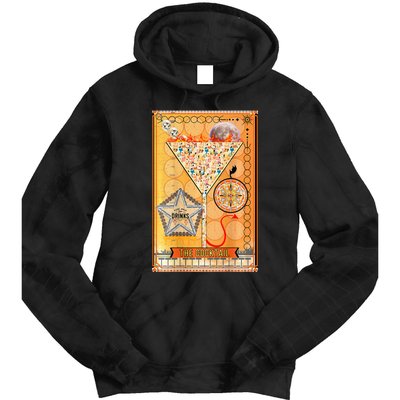 The Cocktail Funny Tarot Playing Card Tie Dye Hoodie