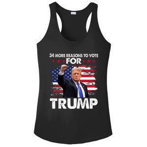 Trump Convicted Felon 34 More Reasons To Vote Ladies PosiCharge Competitor Racerback Tank