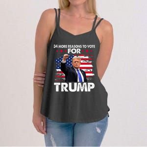 Trump Convicted Felon 34 More Reasons To Vote Women's Strappy Tank