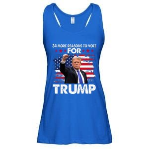 Trump Convicted Felon 34 More Reasons To Vote Ladies Essential Flowy Tank