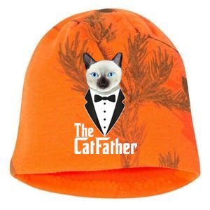 The Catfather Funny Cute Cat Father Dad Owner Pet Kitty Kati - Camo Knit Beanie