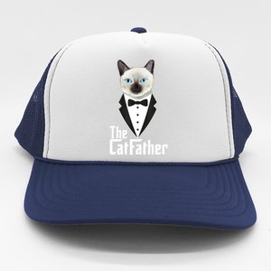 The Catfather Funny Cute Cat Father Dad Owner Pet Kitty Trucker Hat