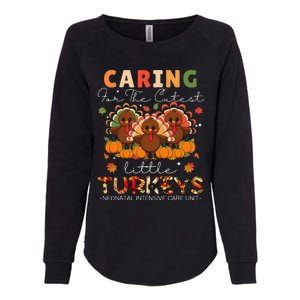 Thankful Caring For The Cutest Little Turkey Cool Nicu Nurse Womens California Wash Sweatshirt