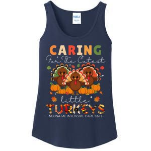 Thankful Caring For The Cutest Little Turkey Cool Nicu Nurse Ladies Essential Tank