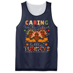 Thankful Caring For The Cutest Little Turkey Cool Nicu Nurse Mesh Reversible Basketball Jersey Tank