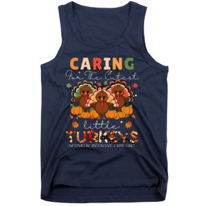 Thankful Caring For The Cutest Little Turkey Cool Nicu Nurse Tank Top