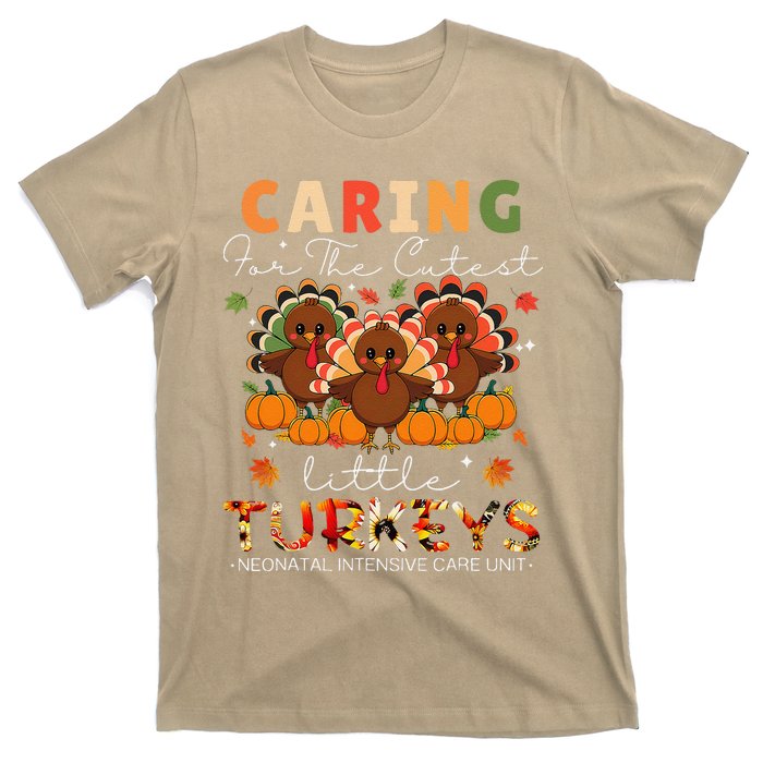 Thankful Caring For The Cutest Little Turkey Cool Nicu Nurse T-Shirt