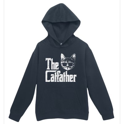 The Catfather Funny Cat Dad Fathers Day Movie Pun Papa Urban Pullover Hoodie