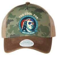 Too Cool For British Rule Ben Franklin 4th Of July Funny Legacy Tie Dye Trucker Hat