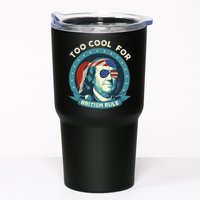 Too Cool For British Rule Ben Franklin 4th Of July Funny Tumbler