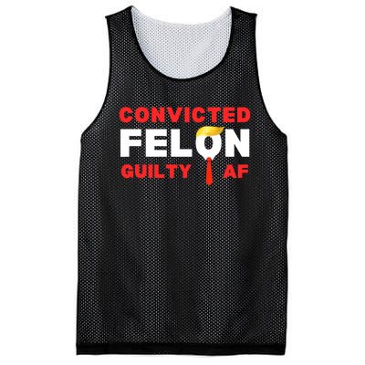 Trump Convicted Felon Guilty Af Lock Him Up Trump For Prison Mesh Reversible Basketball Jersey Tank