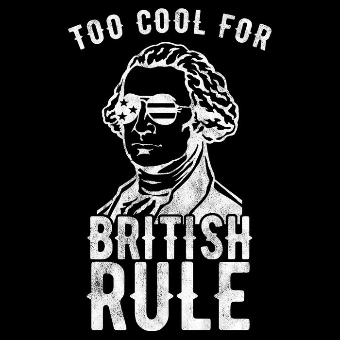 Too Cool For British Rule Usa Funny Drawstring Bag
