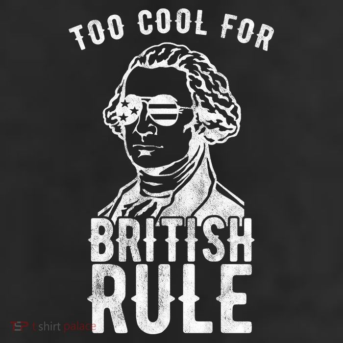 Too Cool For British Rule Usa Funny Microfiber Hand Towel