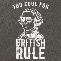 Too Cool For British Rule Usa Funny Cotton Canvas Backpack