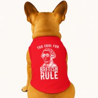 Too Cool For British Rule Usa Funny Doggie Tank